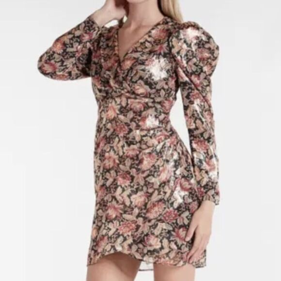 NWT Express Metallic Dress(size XS) - Picture 1 of 13